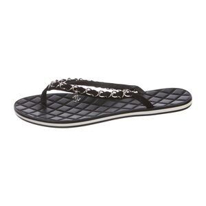 CHANEL Chain Thong Sandals